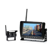 7 Inch Wireless Car Monitor Truck Screen IR Night Vision Reverse Backup Wifi Camera Parking System Display For Car ,Easy to Install